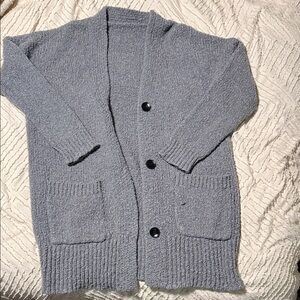 Women’s Gray Cardigan Sweater best for size LG